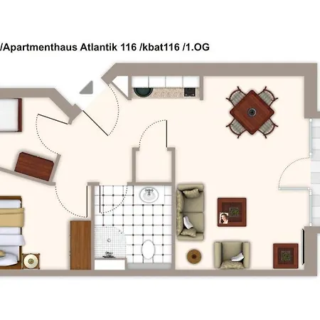 Apartmenthaus Atlantik Apartmenthaus Atlantik 116 Lejlighed Ostseebad Kühlungsborn